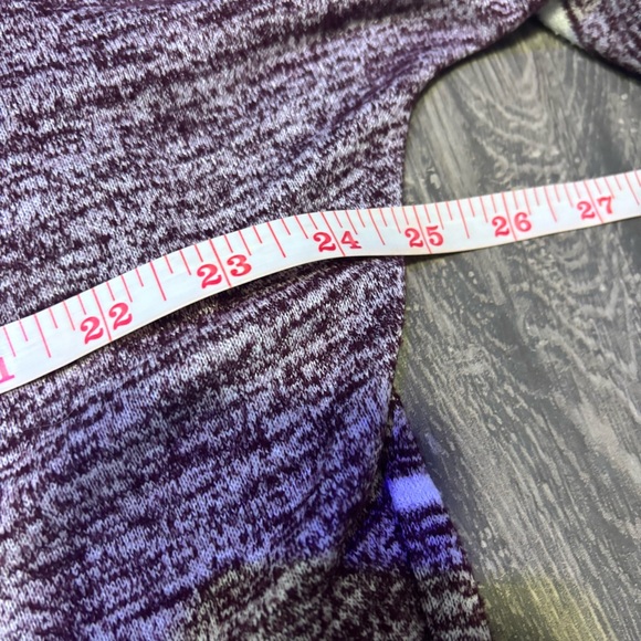 ⭐️ 3/$21 ⭐️ Market & Spruce Maroon and White Knit Top Size Small - Picture 4 of 7